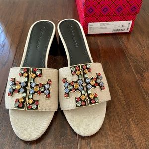 Tory Burch Embellished mule/sandals Size 7